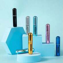 1PC Mini Refillable Perfume Bottle Atomizer Aluminum Spray Portable Portable Travel Liquid Container Cosmetics Dispenser Tool - 1 cái 5ml - Xem 3