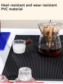 PVC Bar Mat, Table Mat, Filtering Mat, Bar Counter Drainage Mat, Rectangular Coffee Table Drainage Mat, Kitchen Sink Drainage Mat, Non-Slip Kitchen Mat Suitable For Sink Edges, Natural Sanitary Kitchen Essentials, Home And Kitchen Decor, Part Of Autumn/Winter Comfort Style And Christmas Decor - Multicolor - View 5