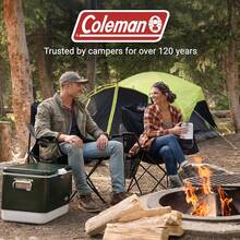 Portable Camping Chair With 4-Can Cooler, Cushioned Seat & Back With Side Pockets & Cup Holder, Carry Bag Included, Great For Camping, Tailgating, Firepits, Patio, & More - 黑色 - 查看 3