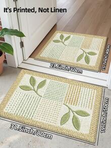 1pc 3D Pattern Doormat, Fresh Green Plant Design Wool Rug, Suitable For Bathroom, Kitchen, Outdoor, Indoor, Hallway, Bedroom, Living Room, Bedside, Machine Washable, Easy To Clean, Non-Slip Bottom, Suitable For Bedroom Winter Decor, Valentine's Day Holiday Decor, Bathroom Accessory Essential, Room Decor Set, Outdoor Decorative Carpet Mat - Multicolor - View 15