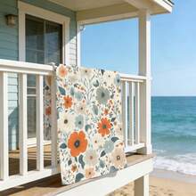 1pc Super Soft Floral Pattern Beach Towel, Suitable For Beach, Pool Party, Vacation - Beach & Pool Accessories - Style4 - View 6