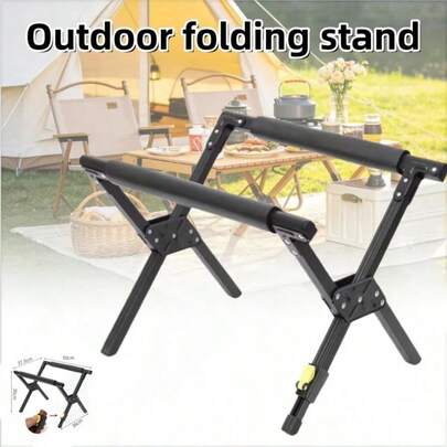 Support pliable pour glacière d'extérieur, support pliable en alliage pour glacière de camping, support de randonnée, support multifonctionnel antidérapant