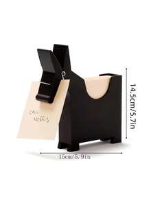 Estante de almacenamiento de notas de plástico y caja organizadora de escritorio con dispensador de cuadernos y soporte para bolígrafos - Compatible con caja de almacenamiento de escritorio de PVC y recargas de papel de notas - Ahorra espacio y mejora la eficiencia de trabajo - Multicolor - Ver 11