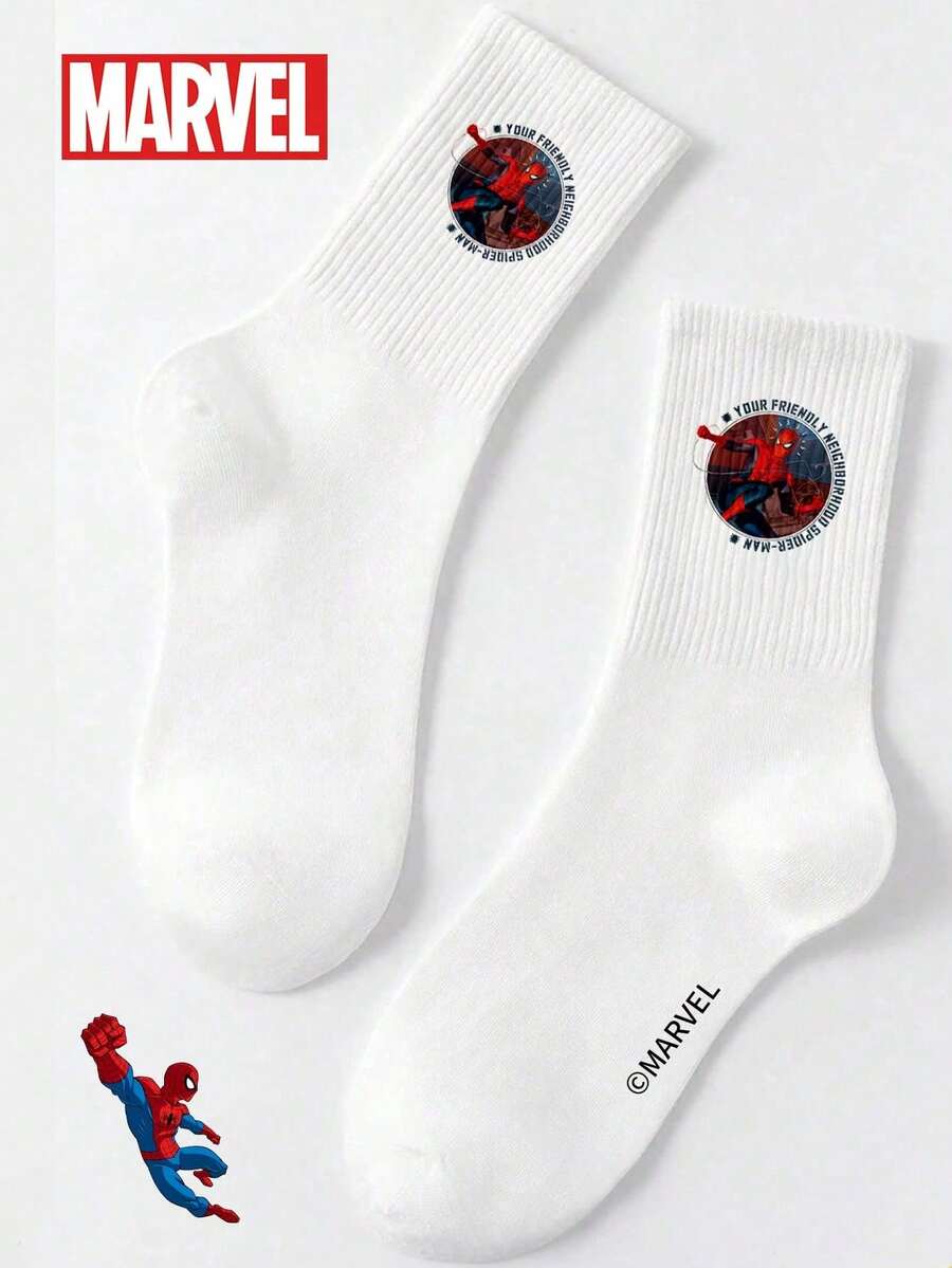 Marvel Sock Themed Socks, Spider-Man & Pattern Socks For Men And Women - Multicolor - View 1