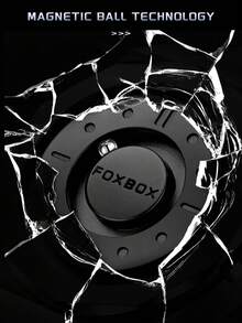 Foxbox LIGE Men's Quartz Watch Retro Cool Dial Display Design Blind Touch Waterproof Rotating Magnetic Bead Watch - Black - View 10