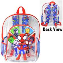 Marvel Fast Forward Spidey & Friends Transparent 16" Backpack, Boys, Kids - Multicolor - View 3