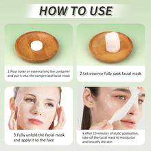RAFA MONKIDS 30/60pcs Disposable Compressed Face Mask Sheets, Closely Fitting Soft Texture, No Cotton Residue, Ultra-Thin Flat Surface, Evenly Distributed Moisture, Strong Hydrophilicity, Effectively Helps Essence Penetrate Skin, Suitable For Deep Facial Repair And Moisturizing, DIY Personal SPA - View 8