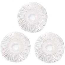 3 Pack Spin Mop Replacement Heads, Microfiber Mop Refills Compatible With Hurrica, Mopnad, Cassabel & Other 360 Spin Mop Systems, White - 6 cái màu trắng - Xem 10