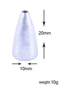 HENGJIA Chì câu hình viên đạn, trọng lượng từ 1,75g đến 21g, thích hợp để câu cá vược, cá hồi và các loại cá khác. - Nhiều màu - Xem 15