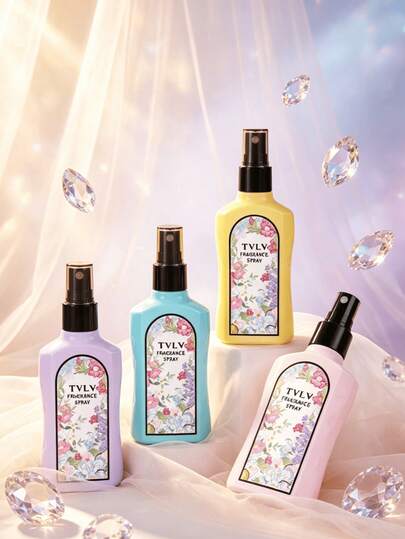 1PC Natural Flower Flavor Spray Sweet Flower And Fruit Fragrance And Gentle Flower Fragrance Blends Layer Upon Layer Natural Fresh Fragrance, Non Greasy And Persistent Fragrance, Small Crowd, High Class, Soft And Relaxed, Gentle And Relaxing