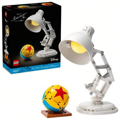 LEGO Bộ đồ trang trí và lắp ráp phòng ngủ người lớn Ideas Luxo Jr. - Trang trí bàn làm việc - Quà sinh nhật cho nam và nữ - Bộ đèn lắp ghép DIY - 21357