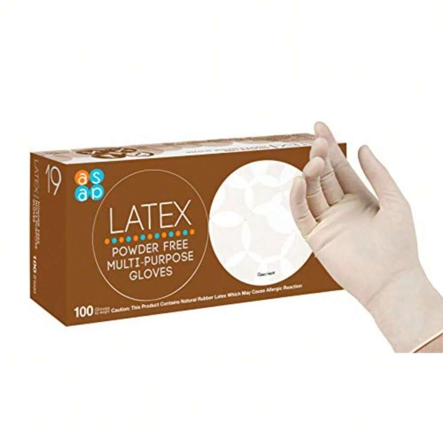 Latex Gloves Disposable Powder Free 4 Mil Food  Food Prep Cleaning Kitchen Gloves - Medium - View 1