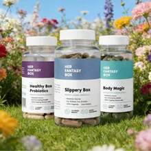Her Fantasy B.Ox Women's Complete Health Bundle: Slippery Box For Moisture,Probiotics & Boric Acid Suppositories For PH Balance, Chlorophyll Capsules For Detox & Gut Health - 1套 - 查看 6