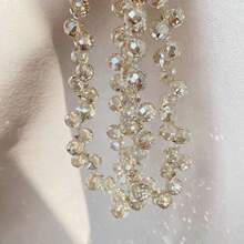 95颗8毫米草莓切割水晶玻璃珠，带有闪亮灯泡效果，适合DIY手链和项链首饰制作。 - 8mm - 查看 8