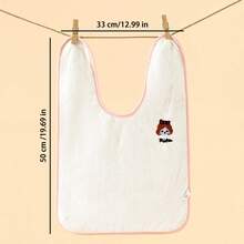 1pc Kids Washcloth Bib, Reversible Waterproof Children Facial Towel Scarf, Multi-Functional Wash Cloth - Multicolor - View 2