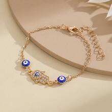 2PCS Diamond-Eyed Heart Bracelet For Women, Fashionable And Simple - SL0040-星星 - 查看 3