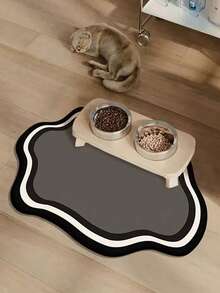 1pc Anti-Slip Pet Mat, Suitable For Cats & Dogs, Quick-Drying & Absorbent, Nordic Style Indoor Floor Mat, Durable Pet Pad With Cute Design - Multicolor - View 11