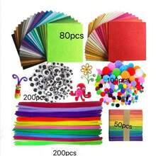 630pcs Colorful Plush Twist Tie Craft DIY Set - Multicolor - View 5