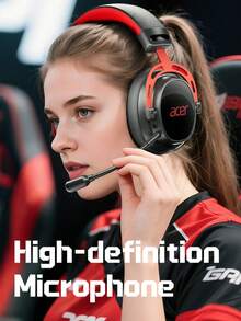 Acer Genuine OHR752 Gaming Bluetooth Wireless Headphones, Ergonomic Design With Soft Breathable Earcups, Large Diaphragm High-End Chip Surround Sound For High-Quality Music And Gaming, Compatible With Laptops, PCs And Other Devices - View 4