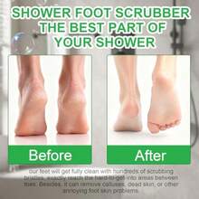Hower Foot Crub Mat With Non-Lip Ucn Cup Back Eoliating Bath Wah Pad And Maar For Deep Cleaning And An  Mounted Foot Crub Cleaner For Men And Wen Green - Green - View 5