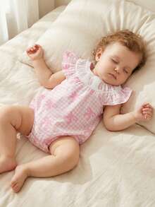 Newborn Baby Rompers - Pink - View 5