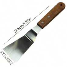 1pc Stainless Steel Frying Pan Spatula, Pancake Spatula, Steak Spatula, Cake Spatula, Kitchen Utensil - Multicolor - View 5
