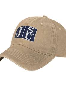 Jackson State Vintage Washed Distressed Baseball Cap Golf Dad Hat For Men Women - Màu be - Xem 2
