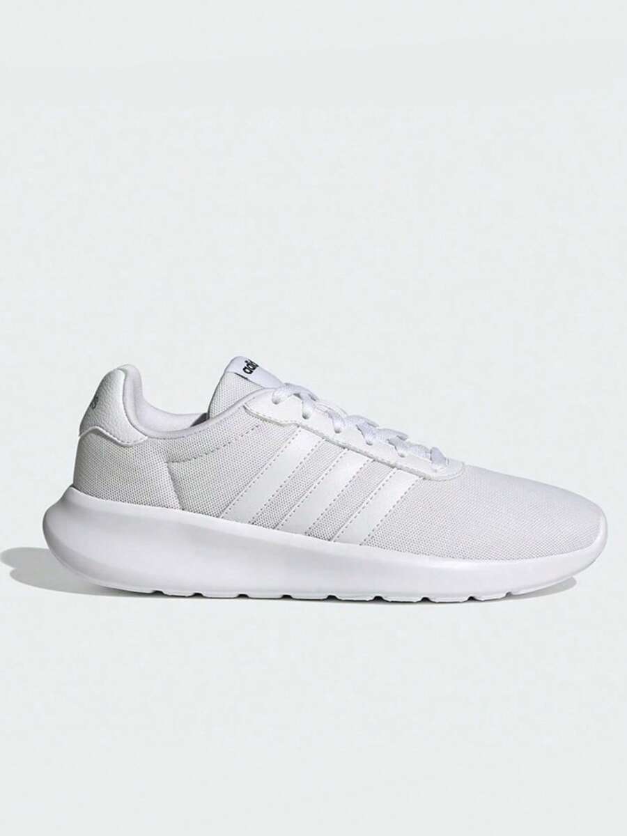 Adidas حذاء رياضي نسائي جديد LITE RACER 3.0 - حذاء رياضي منخفض، خفيف الوزن، يسمح بالتهوية، مناسب للجري اليومي - أبيض - مشاهدة 1