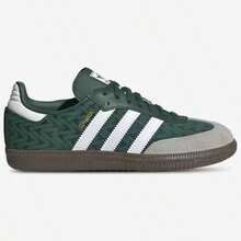Adidas Samba OG J 'Cream Black Satin'Kid's-JQ3644 | Retro Heritage Style, Timeless Silhouette - 綠色 - 查看 2