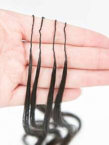Y WIGS Miracle Knots 真人髮鉤編辮 55G 14-22 英吋 自然色 預分束 羽毛般波浪捲 3-4 束 全頭使用 - Natural Black - 查看 9