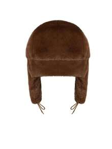 KERESLINA Outdoor Novelty Cartoon Embroidery Double Layer Fleece Earflap Windproof Warm Trapper Hat, Autumn/Winter - Con lạc đà - Xem 2