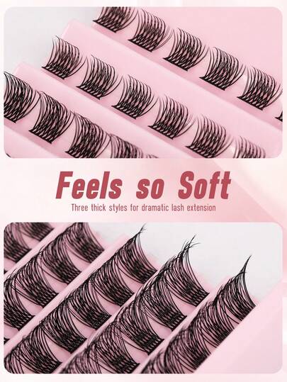 120 sợi mi giả D Curl, thân rộng 8-16mm, mi giả tự làm, dày và mềm mại, hiệu ứng trang điểm tự nhiên, có thể tái sử dụng, phù hợp cho gia đình hoặc đi chơi, thích hợp cho cuộc sống hàng ngày, đám cưới, hẹn hò, tiệc tùng, du lịch, mùa xuân và các dịp khác. (Từ khóa: Mi giả, mi giả, mi giả riêng lẻ, mi giả, mi giả)