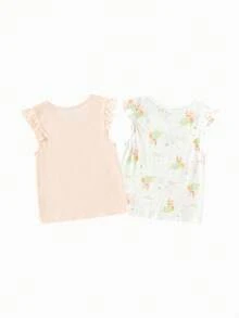 Balabala 2026款婴儿夏季背心套装，柔软透气吊带背心，轻盈舒适，男女童日常穿着 - 紅綠色調 - 查看 2