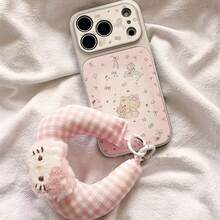 Hasbro Ốp điện thoại bằng da hình hoạt hình dễ thương kèm dây đeo cổ tay mềm mại, chống sốc, dành cho iPhone - Một kích cỡ phù hợp cho tất cả - Xem 2