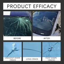 Car Windshield Repair Liquid, Auto Glass Crack Repair Agent & Cleaner, Helps Restore Clear Vision And Remove Glass Dirt, Easy Windshield Care Tool For Drivers, Daily Commute, Road Trips, Back To School & Friendship Day Gifts - Automotive Windshield Repair Fluid - View 3