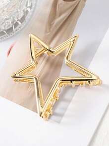 1 pieza Clip de pelo con forma de estrella lindo para cabello fino, adecuado para peinados semi-recogidos, accesorio de pelo estilo Y2K para la escuela, la universidad, otoño/invierno, la playa, adecuado para atuendos de verano de mujer, clips de playa, clips de pelo de vacaciones, ganchos de pelo de playa - plumeria floreciente - Ver 4
