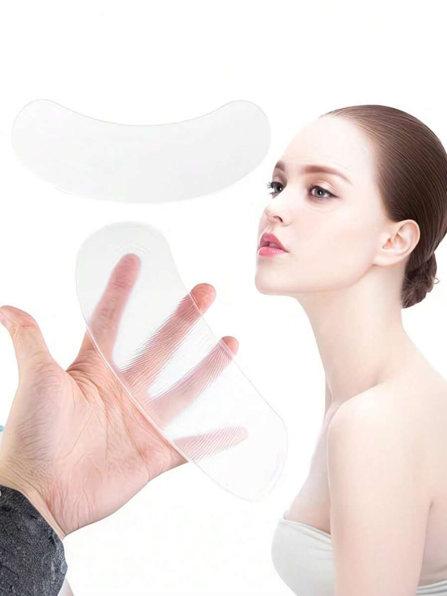 1pc Reusable Silicone Smooth Neck Care Patch - Multicolor - View 1
