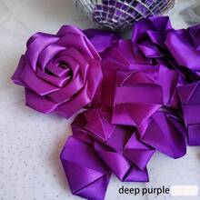 300 cánh hoa hồng satin làm sẵn, bó hoa hồng khô bán thành phẩm tự làm, hoa không bao giờ héo, cánh hoa hồng satin thích hợp cho đám cưới, kỷ niệm, sinh nhật, Ngày của Mẹ, Ngày Valentine. - Nhiều màu - Xem 13