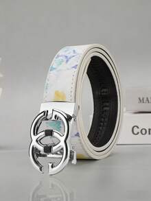 Thắt lưng hoạt hình dành cho nam, kiểu dáng công sở thường ngày, đa năng, khóa tự động, chất lượng cao và bền chắc. - Nhiều màu - Xem 6