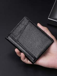 HOVI'S Fashionable And Simple Card Bag Multi-Card Position Ultra-Thin Travel Portable Card Bag Mini Card Package Dollar Package - Black - View 1