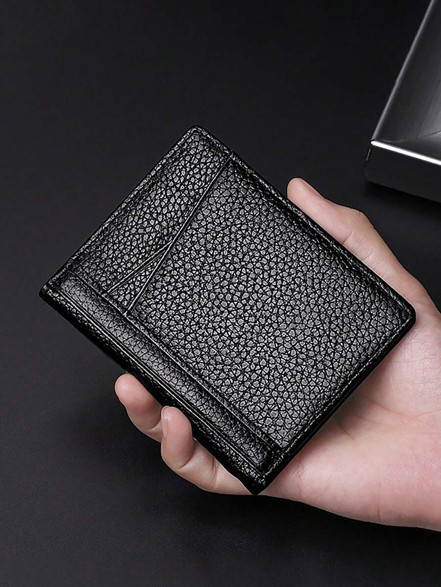 HOVI'S Fashionable And Simple Card Bag Multi-Card Position Ultra-Thin Travel Portable Card Bag Mini Card Package Dollar Package - Black - View 1
