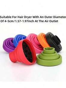 Foldable Hair Salon Diffuser Attachment, Portable Silicone Diffuser, Suitable For Curly Hair, Suitable For Travel, Salon And Home Use - A - View 5