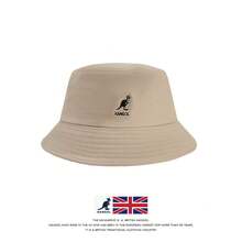 Kangol Kangaroo Hat With Letter Embroidery - A Fishing Hat For Winter With Added Insulation For Sun Protection.This Bucket-Shaped Hat Is Suitable For Both Men And Women And Is A  Brand Product. FA1Q - 白色[三標-高版] - 查看 11