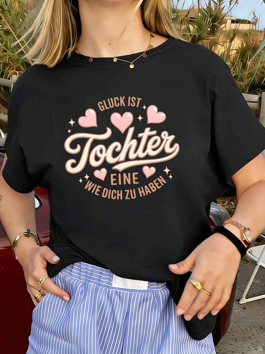 T-shirts pour femmes - Noir - Voir 1