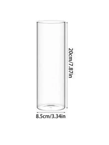Bộ 1/6/8 bình hoa thủy tinh hình trụ - Bình trang trí đám cưới, giá đỡ nến nổi bằng thủy tinh trong suốt dùng làm vật trang trí trung tâm, trang trí đám cưới và nhà cửa. - Trong sáng - Xem 17