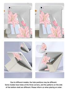 Ốp bảo vệ hình hoa ly, tương thích với iPad Air 4/5 10.9", 7/8/9 10.2", 10 2022 (10.9"), 11 (A16) 2025 (11"), Air 8 (M4) 2026 (11"), tích hợp khe cắm Apple Pencil, cũng tương thích với Samsung Galaxy Tab A9 11", Tab A9 8.7", kiểu dáng dễ thương, thích hợp làm quà tặng cho mùa tựu trường, ngày Valentine, năm mới. - Nhiều màu - Xem 7