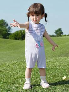 Balabala Baby Romper 2026, Cute Two Pieces Look, Soft Breathable Cotton, Playful Stylish Design, Comfortable Summer Wear - Purple - View 1