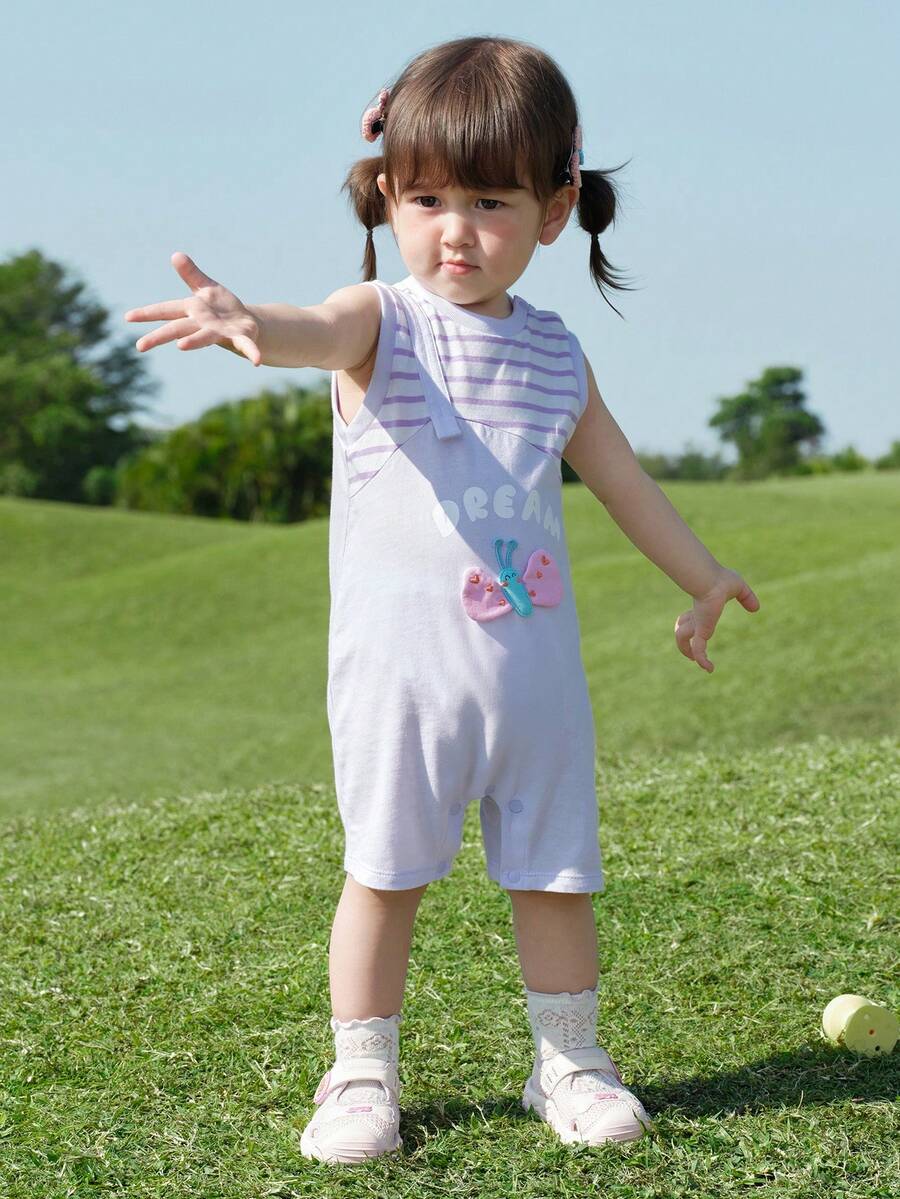 Balabala Baby Romper 2026, Cute Two Pieces Look, Soft Breathable Cotton, Playful Stylish Design, Comfortable Summer Wear - Purple - View 1