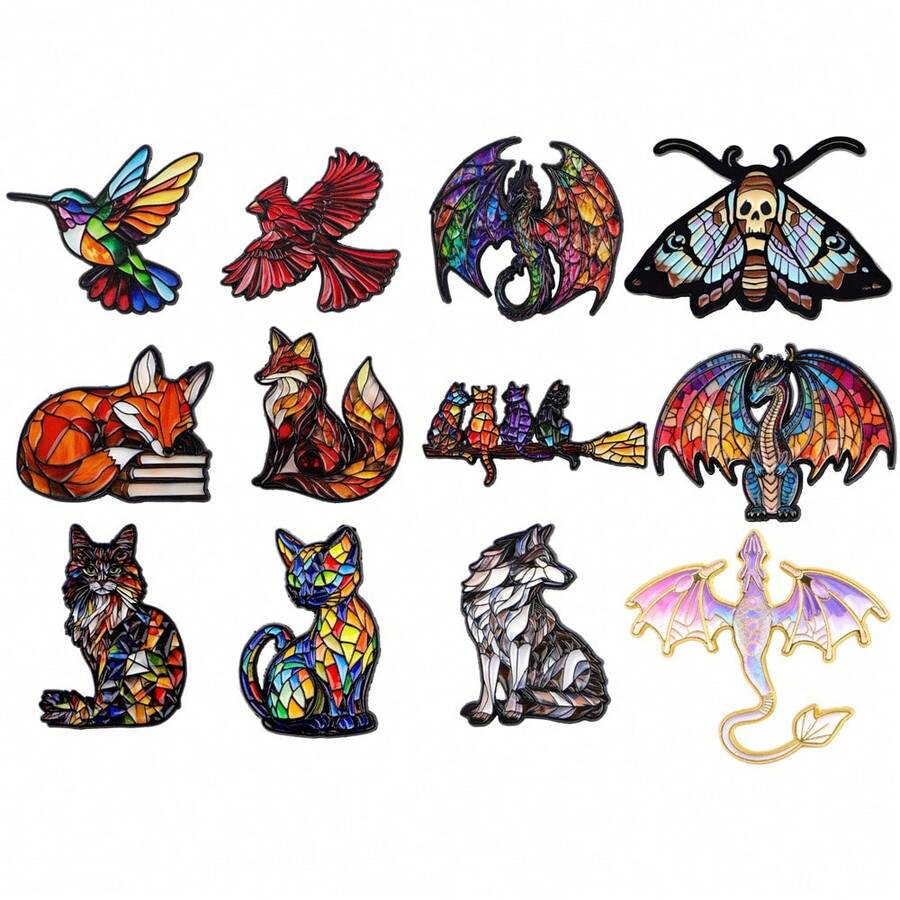 Colorful Cat Dragon Soft Enamel Brooch, Suitable For Both Men And Women, Can Be Used As Brooch, Lapel Pin, Badge, Backpack Decoration, Fashion Accessory, Great Gift.