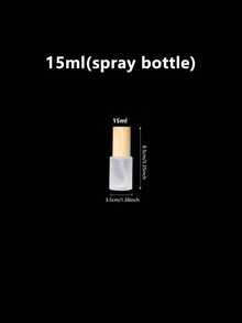 1个磨砂玻璃空喷雾瓶，化妆乳液容器，带木纹盖，可重复灌装旅行香水瓶 - 彩色 - 查看 11